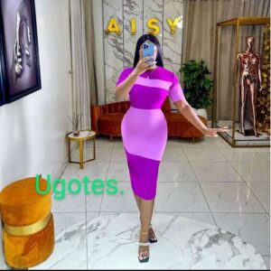 ladies beautiful corporate office gown .